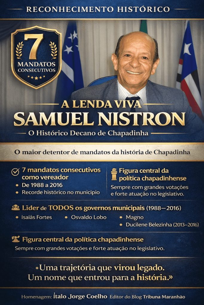 O lendário e histórico Samuel Nistron.