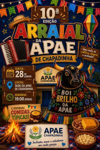 Márcia Gomes convida a população de Chapadinha a prestigiar a 10° edição do Arraial da APAE