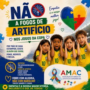 AMAC realiza campanha de conscientização sobre o uso de fogos durante a Copa