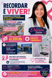 Recordar é viver: enquanto prefeita apoia outros candidatos ao Senado, foi Eliziane quem destinou recursos para o único mamógrafo em funcionamento de Chapadinha