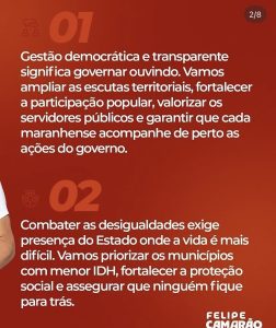 Felipe Camarão apresenta 13 diretrizes para o Plano de Governo e reforça projeto de um Maranhão mais justo e inclusivo
