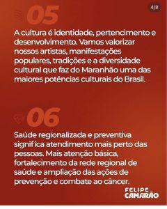 Felipe Camarão apresenta 13 diretrizes para o Plano de Governo e reforça projeto de um Maranhão mais justo e inclusivo