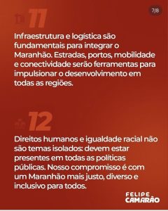Felipe Camarão apresenta 13 diretrizes para o Plano de Governo e reforça projeto de um Maranhão mais justo e inclusivo