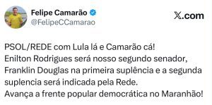 Enilton Rodrigues e Felipe Camarão na mesma chapa