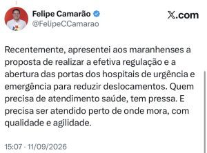 Felipe Camarão cobra ação imediata para melhorar sistema de ferryboat e atendimento de urgência no Maranhão